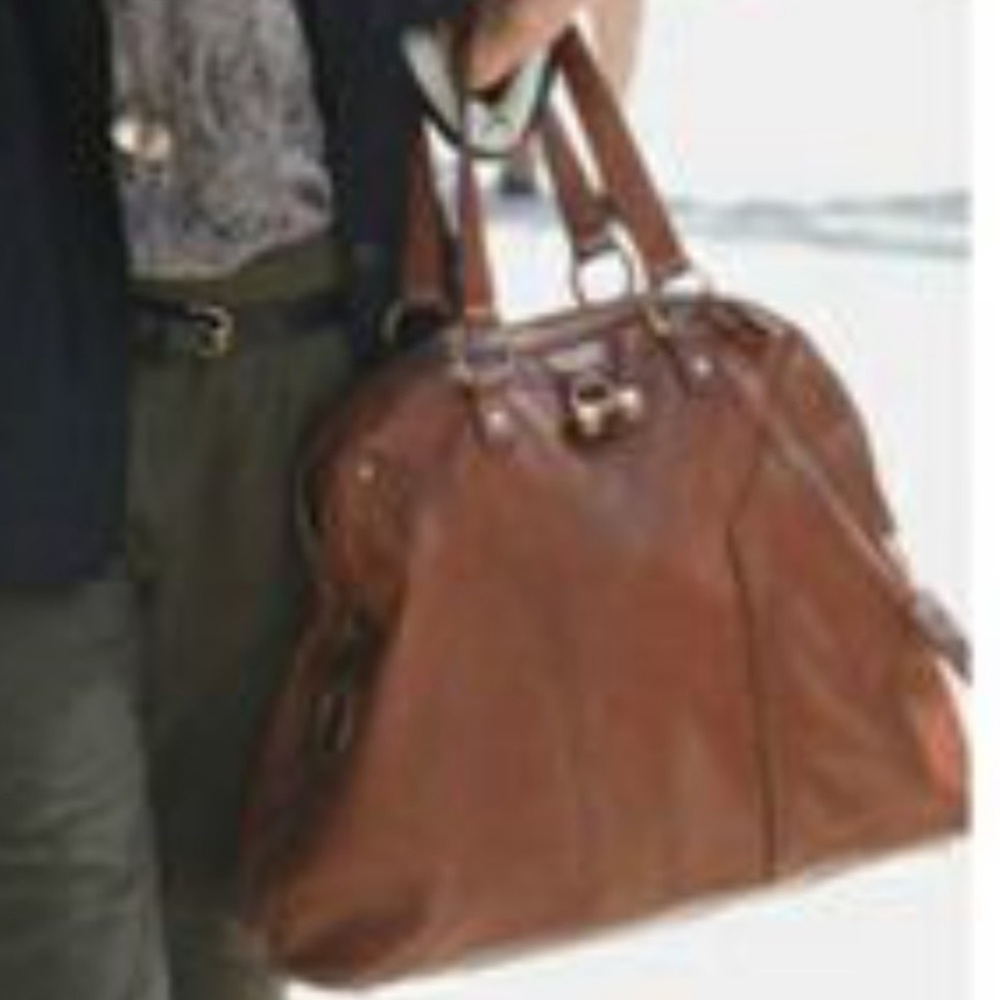 Yves Saint Laurent YSL Patent Leather Medium Muse Satchel Bag Vintage - Picture 3 of 14